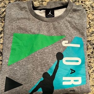 Vintage Nike Air Jordan Swestshirt Sz L, Jordan 7 theme